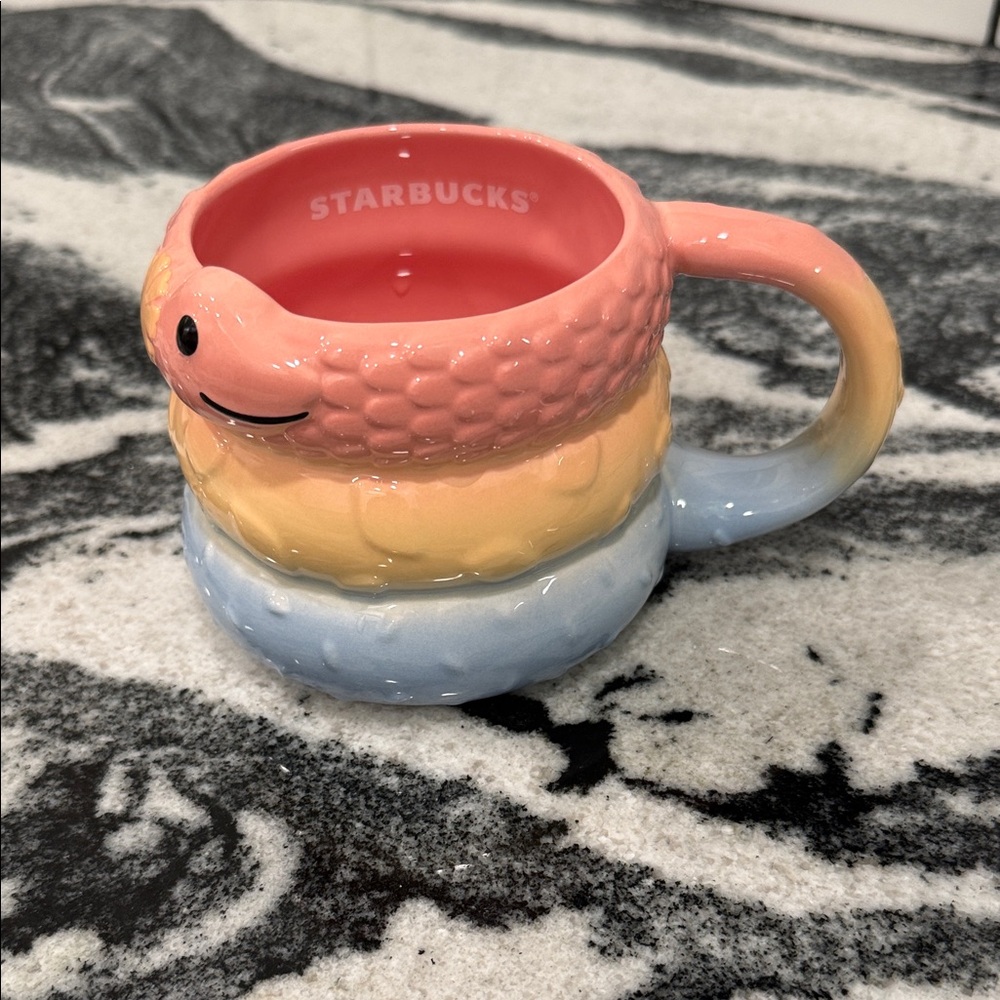Starbucks Year of the Snake Ceramic Mug (14 oz) 2025 Lunar New Year ombré snake